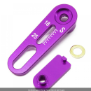 WRAP-UP Next 18-25mm Adjust Range Servo Horn S Set Purple (25t)